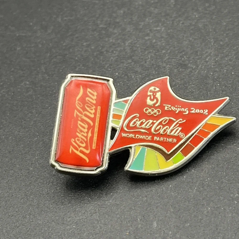 2008 Beijing Olympics Koka-Kora Coca-Cola Coke‎ Can Lapel Hat Pin
